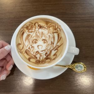 光之美少女咖啡拉花